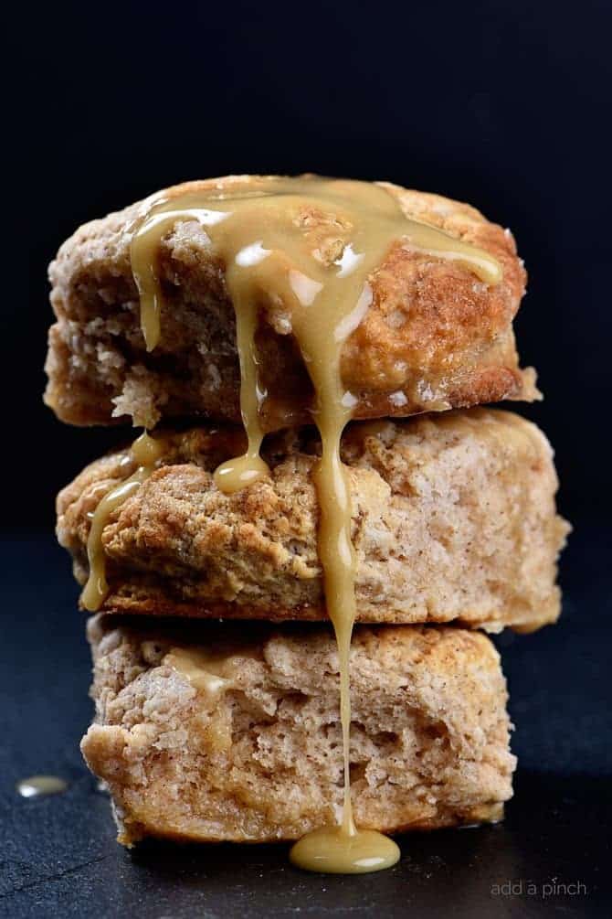 sweet cinnamon biscuits recipe apple cider glaze - Article 1